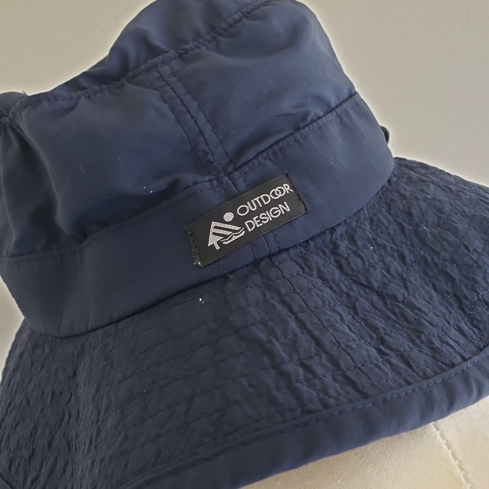Scala Sun Hat Size Medium Outdoor Design Navy Blue‎  Adjustable - Picture 4 of 16
